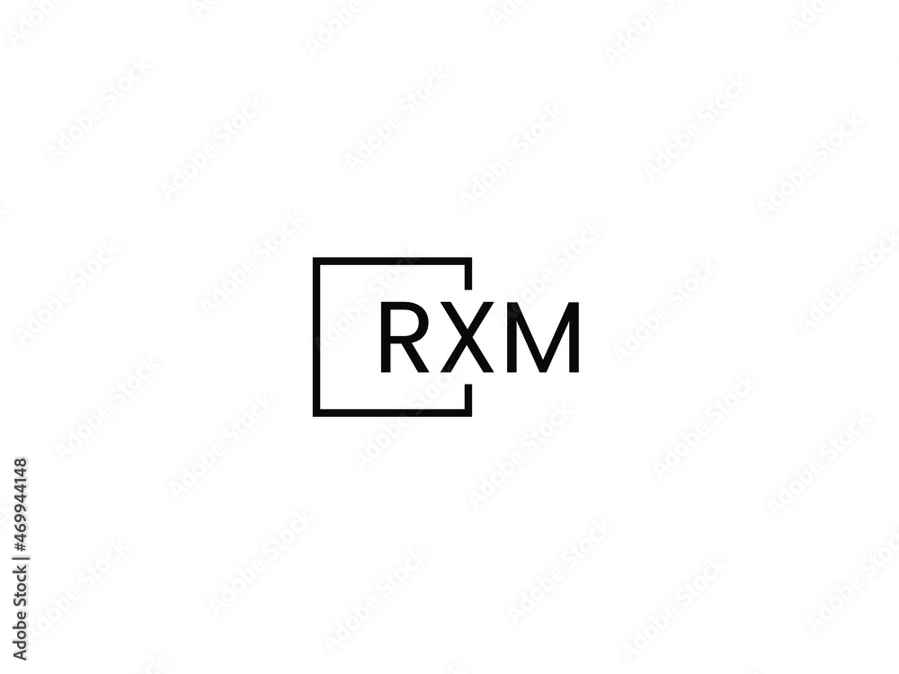 RXM letter initial logo design vector illustration RXM letter initial logo design vector illustration