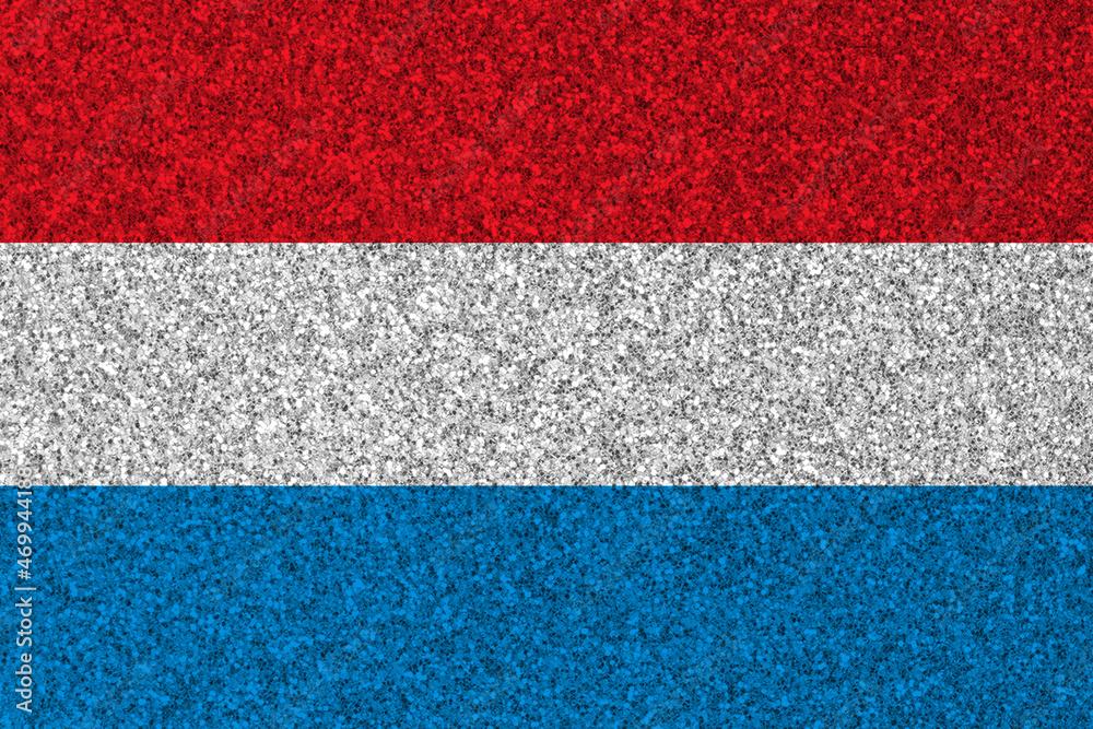 Patriotic glitter background in color of Luxembourg flag
