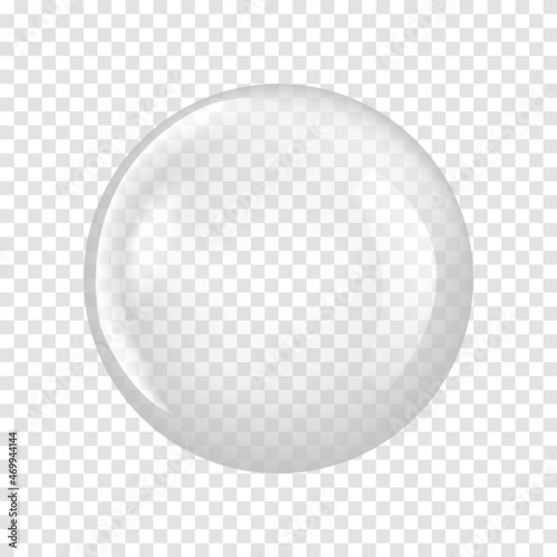 Transparent Glass Sphere. Vector illustration EPS 10.