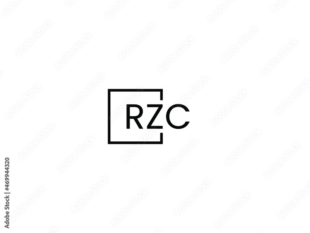 RZC letter initial logo design vector illustration