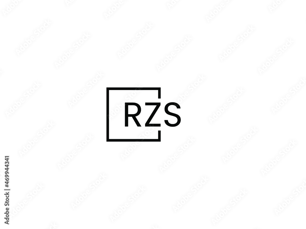 RZS letter initial logo design vector illustration