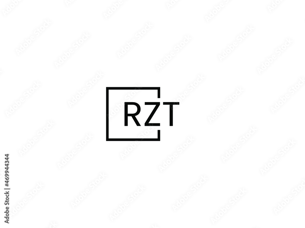 RZT letter initial logo design vector illustration