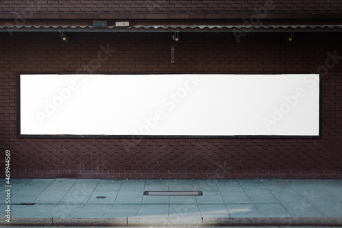 Blank Outdoor Posters mockup in the urban environment, empty space to display your advertising or branding campaign © Maya