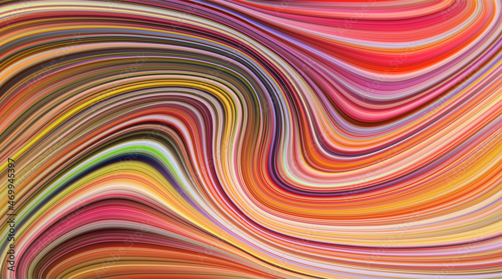 Modern colorful flow shape in dynamic gradient waves
