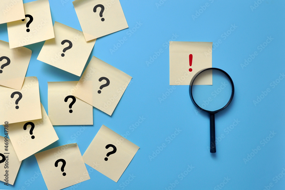 a lot of questions on the stickers and
one exclamation mark. Finding answers to questions and solving problems a lot of questions on the stickers and
one exclamation mark. Finding answers to questions and solving problems