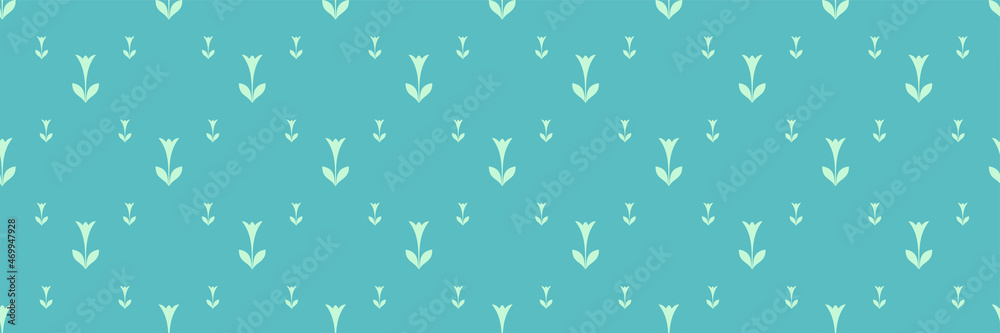 Background pattern with simple decorative ornaments on a blue-green background for your design. Seamless wallpaper texture for your design. Vector illustration Background pattern with simple decorative ornaments on a blue-green background for your design. Seamless wallpaper texture for your design. Vector illustration