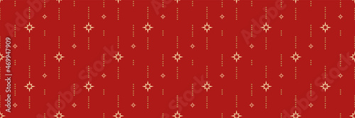 Beautiful background pattern with decorative elements on a red background for your design, seamless pattern, background texture. Vector illustration 