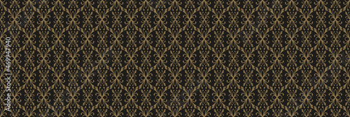 Abstract background pattern with geometric elements on a black background for your design, seamless pattern, wallpaper texture. Vector illustration 