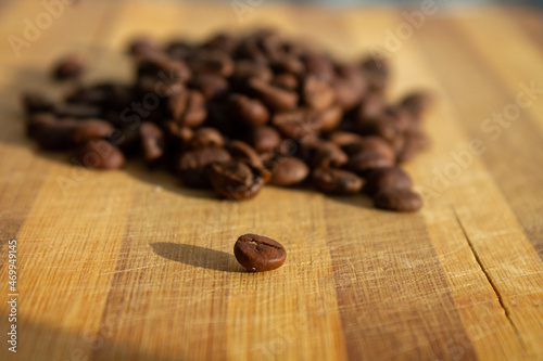 roasted coffee on the table