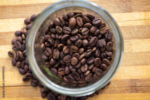roasted coffee on the table