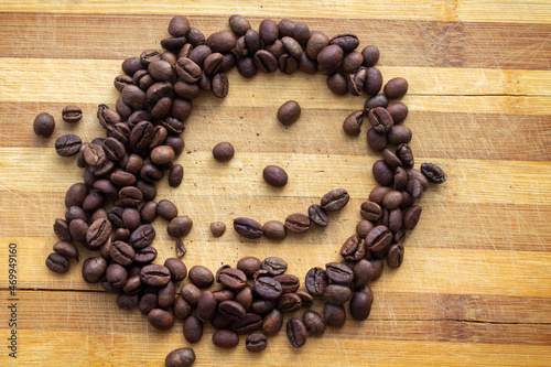 roasted coffee on the table
