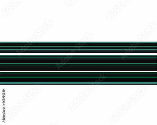 Shades of Green stripes on abstract white background