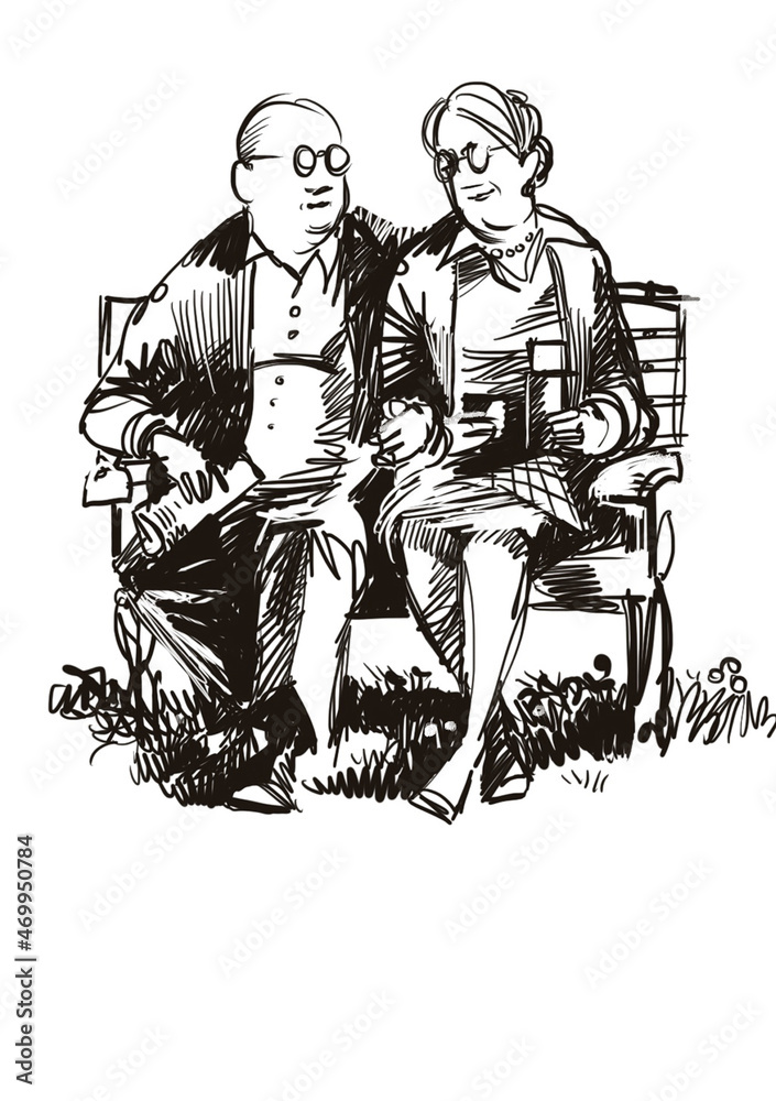 Fototapeta premium Old couple