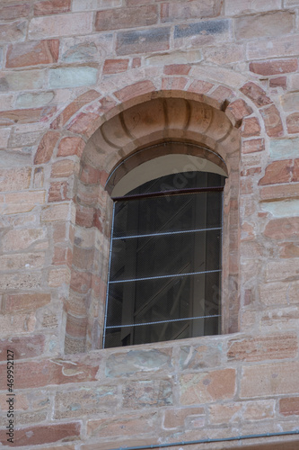 Window at the Evangelical Church from Bistrita  Romania  2021