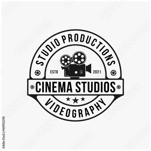 studios production badge stamp logo design inspiration