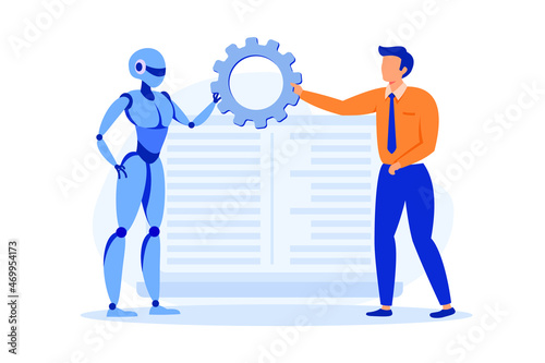 Collaborative Robotics illustration exclusive design inspiration 