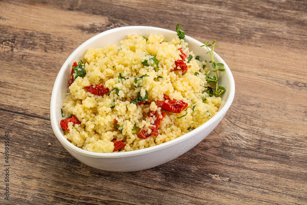 Vegetarian uisine - couscous with vegetables Vegetarian uisine - couscous with vegetables