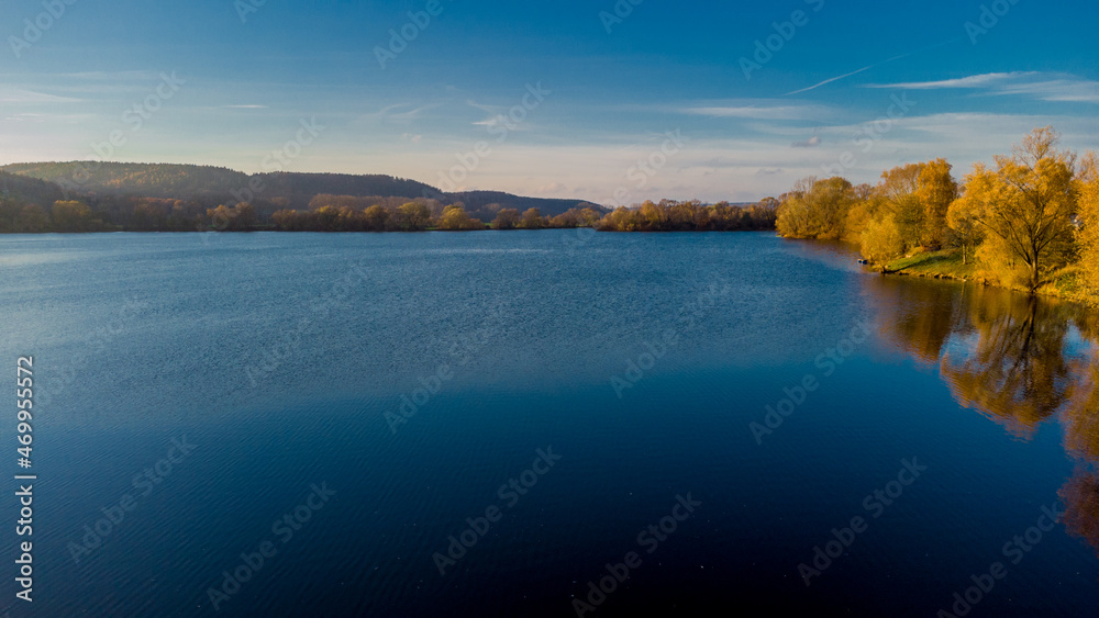 Fototapeta premium Herbstliche Entdeckungstour durch das schöne Werratal. - Breitungen