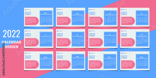 Happy New Year Table Calendar 2022