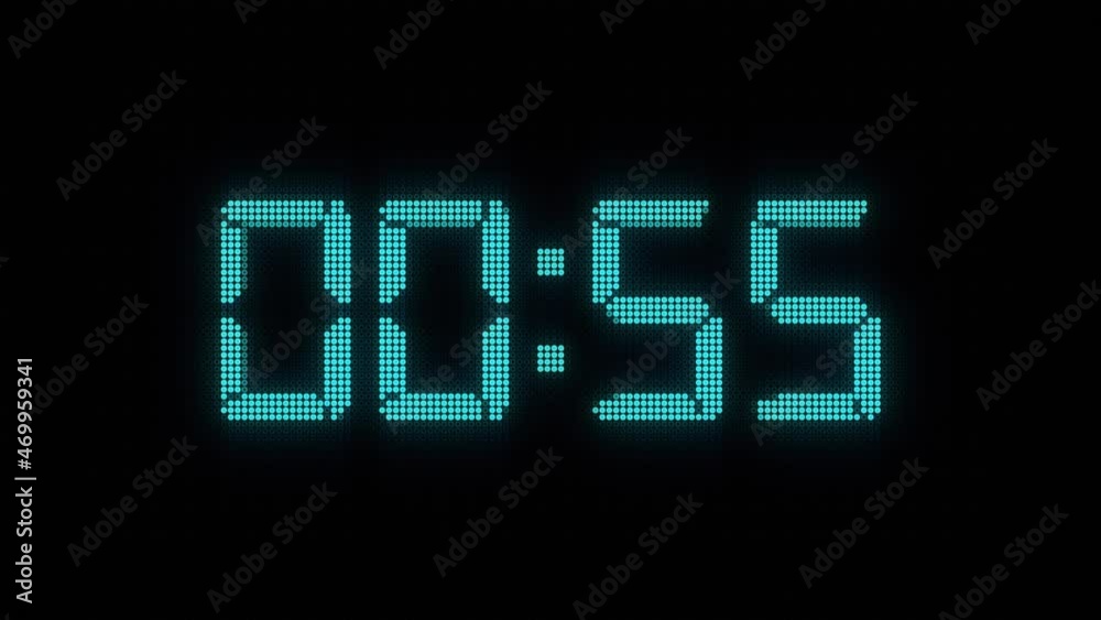 60 Seconds Digital Clock CountDown 60 Seconds Digital Clock CountDown