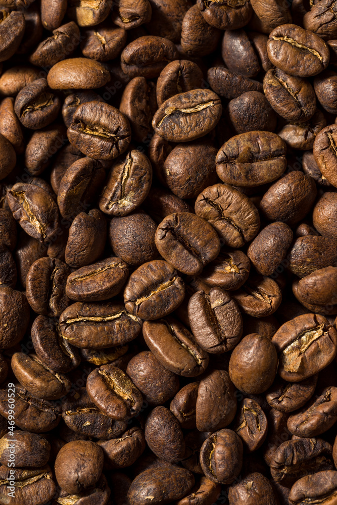 Fototapeta premium Raw Organic Roasted Espresso Coffee Beans