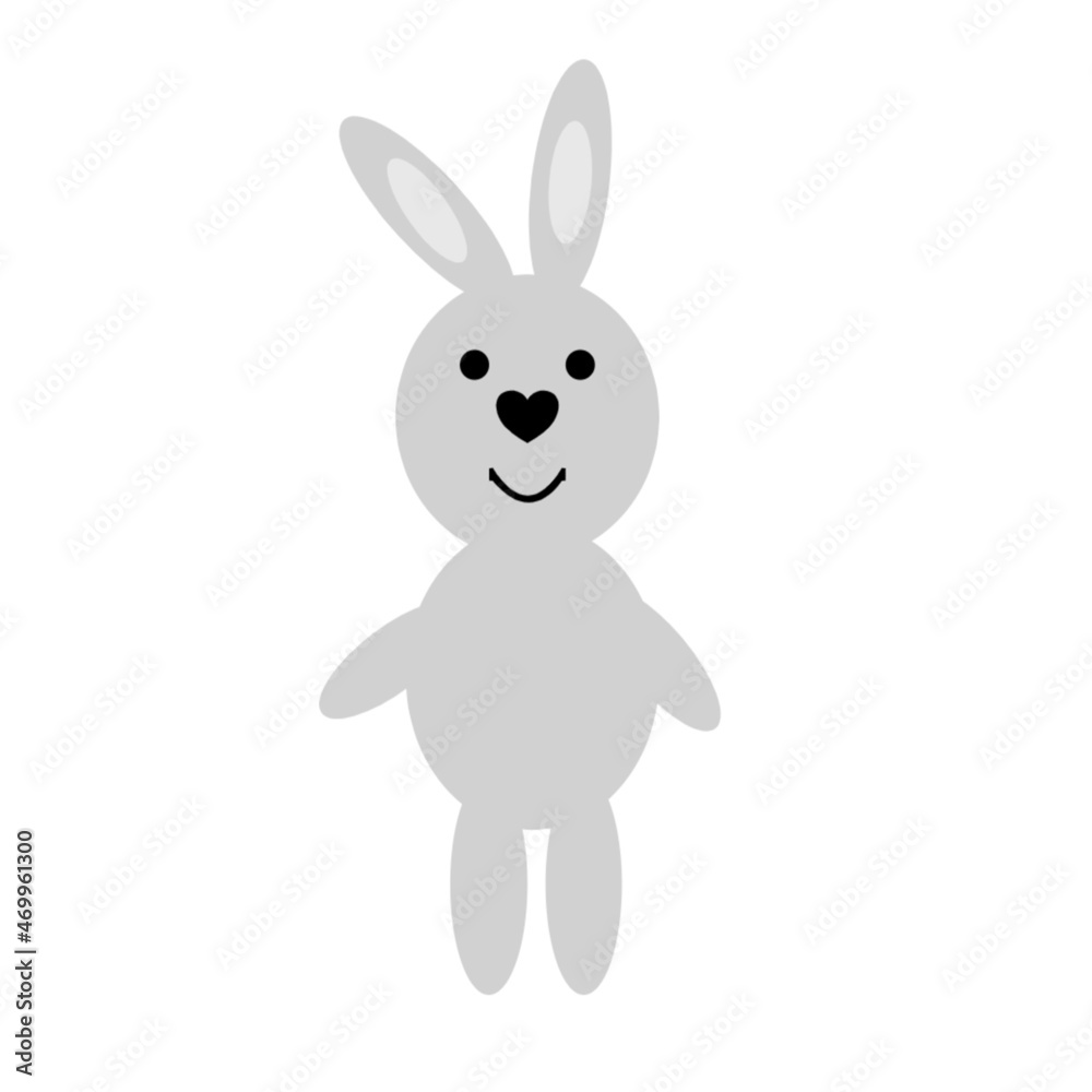 Character cute bunny. The design is suitable for a child theme
Character cute bunny. The design is suitable for a child theme