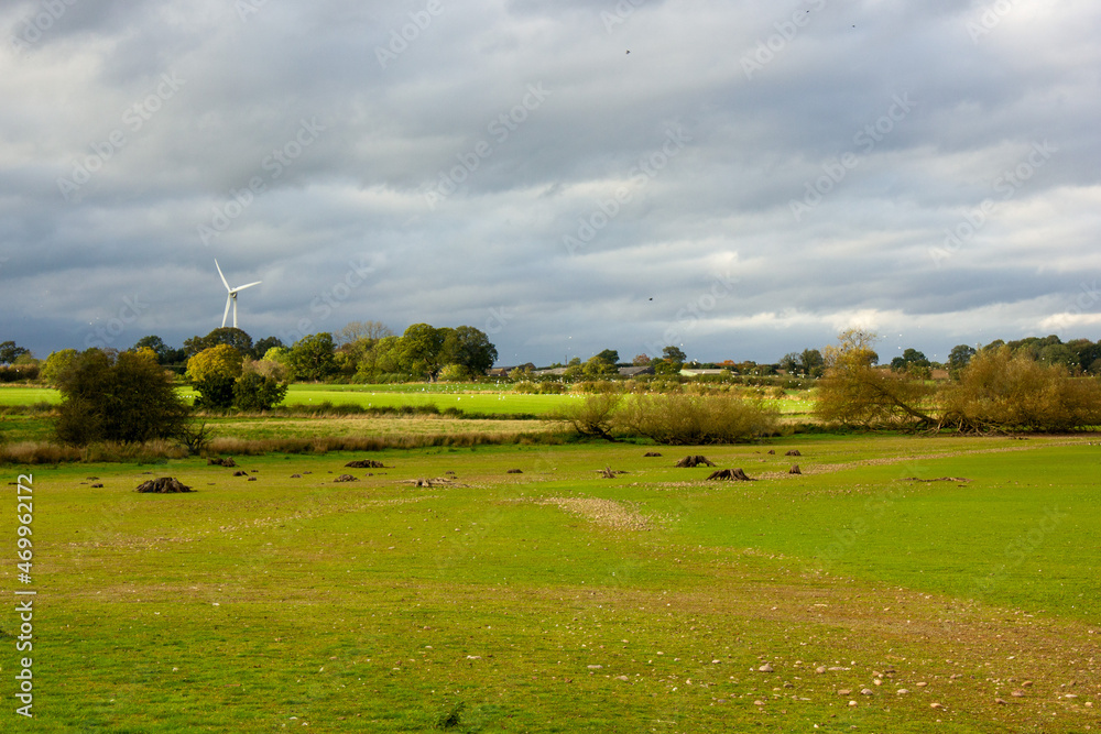 landscape with a wind turbine 