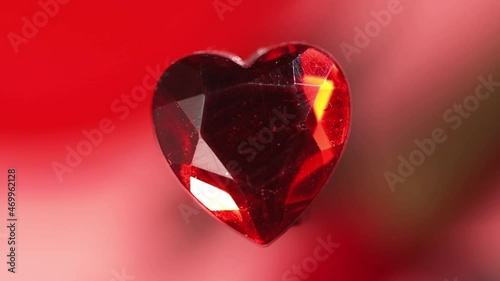 ruby in the shape of a heart