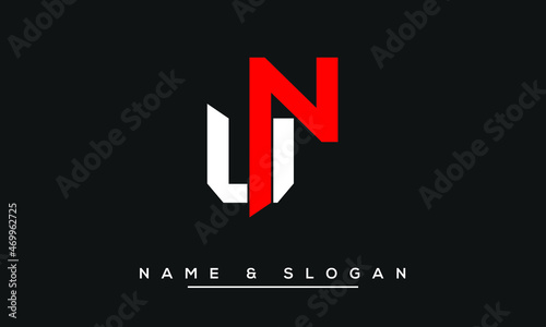 UN,  NU,  U,  N   Abstract Letters Logo Monogram