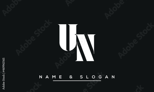 UN,  NU,  U,  N   Abstract Letters Logo Monogram