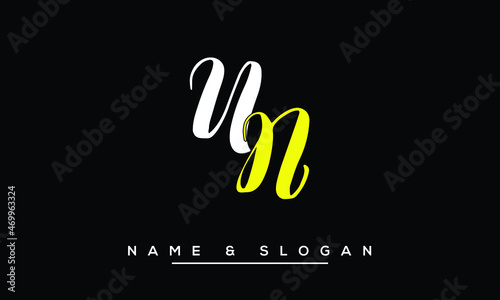 UN,  NU,  U,  N   Abstract Letters Logo Monogram