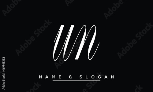 UN,  NU,  U,  N   Abstract Letters Logo Monogram