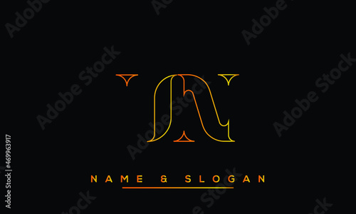 UN,  NU,  U,  N   Abstract Letters Logo Monogram