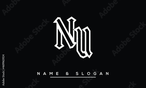 UN,  NU,  U,  N   Abstract Letters Logo Monogram