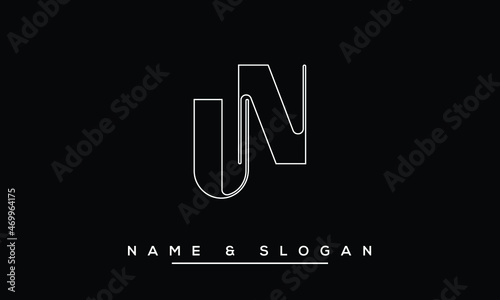 UN,  NU,  U,  N   Abstract Letters Logo Monogram