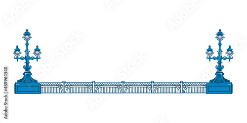 Saint Petersburg, Russia, Landmark, Trinity Bridge, Kirov Bridge, White Nights, bridge with lanterns