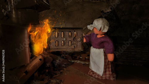 фотографія Puritan Pumpkin Girl