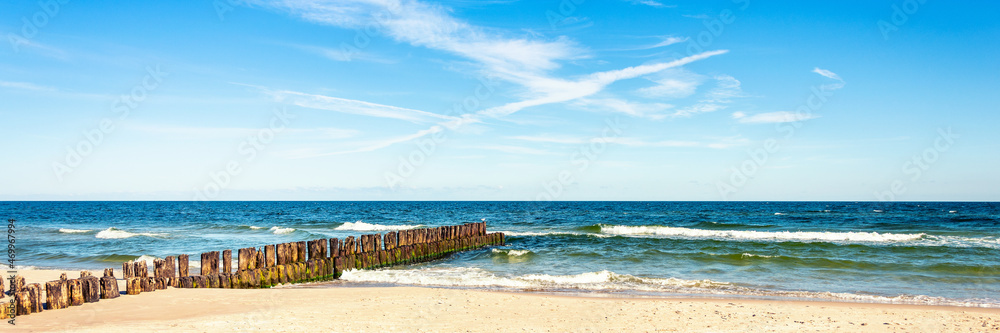 relaxing view of sea panorama