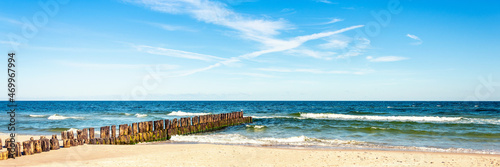 relaxing view of sea panorama