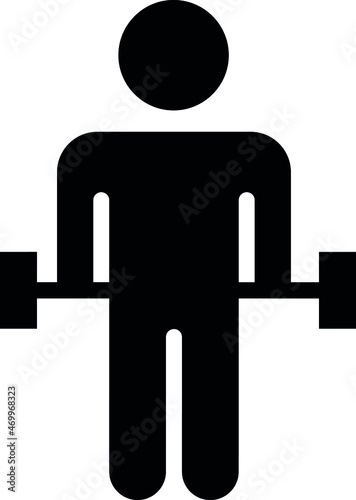 health icons weightlifting  and weightlifter