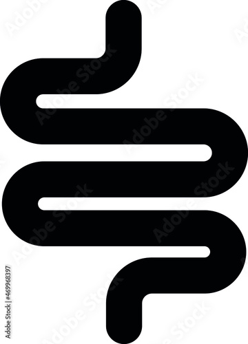 health icons large intestine and medical