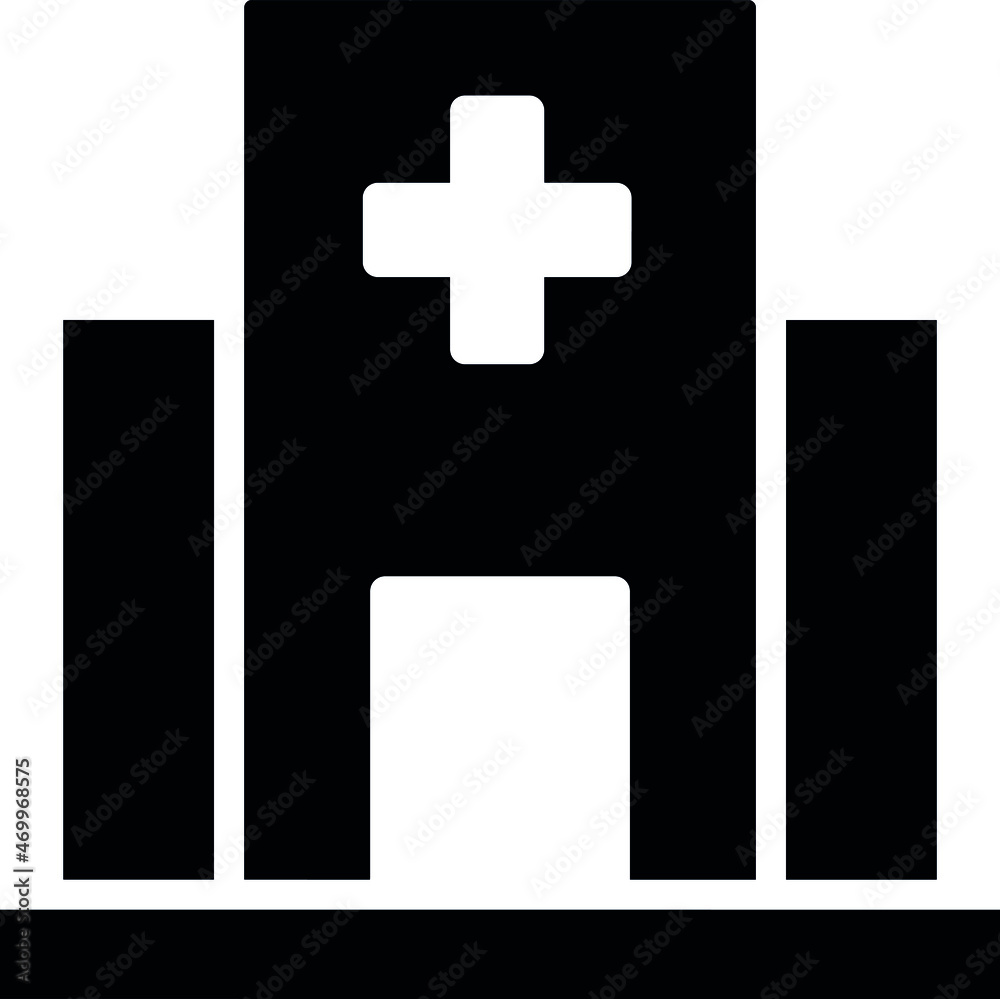 Fototapeta premium health icons hospital building and hospital