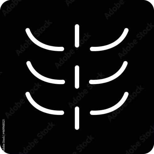 health icons x ray and skeleton