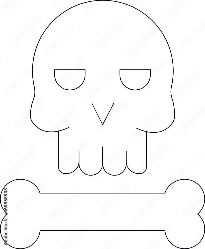 halloween icons Dead and skull halloween icons Dead and skull
