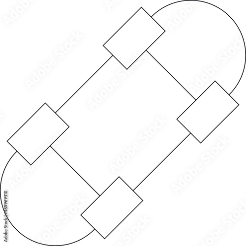 game gadgets icons skate and skateboard