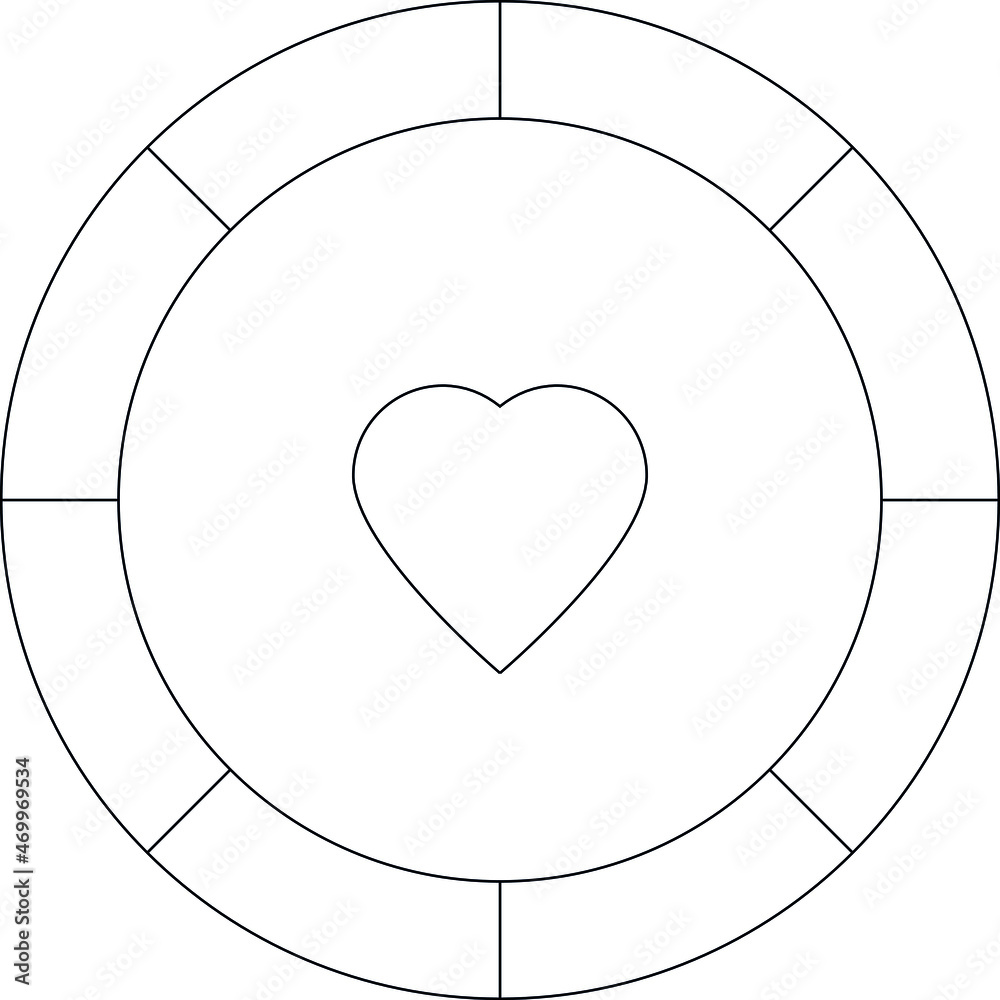 game gadgets icons button heart and love