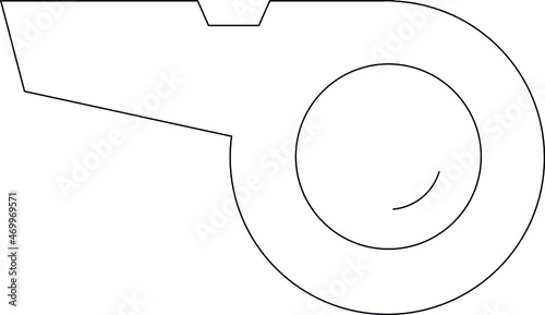 game gadgets icons whistle and referee