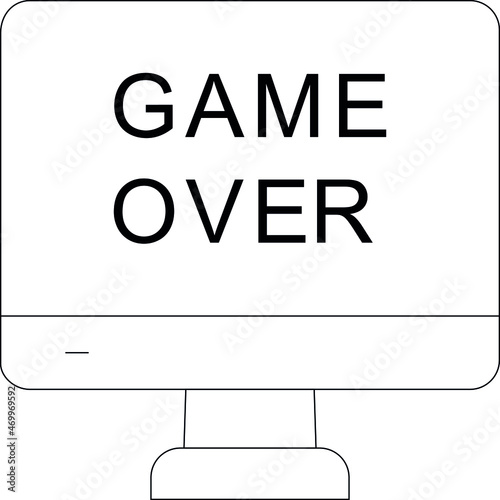 game gadgets icons computer and lose
