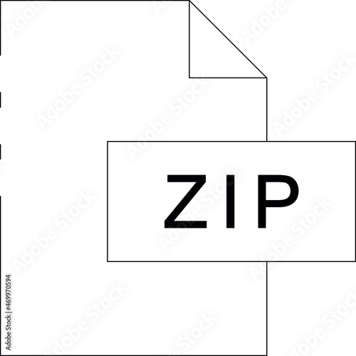 file format icons zip file and extension