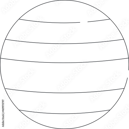 exercise icons yoga ball and exercise ball